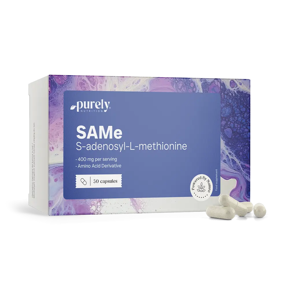 SAMe 400 mg. - Descripción del producto de suplemento alimenticio.