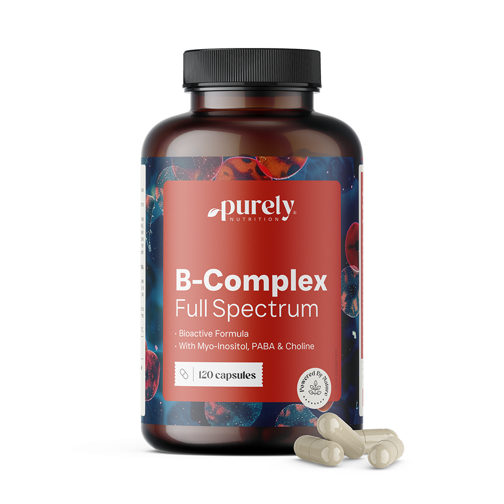 Complejo B - gama completa de vitaminas B.