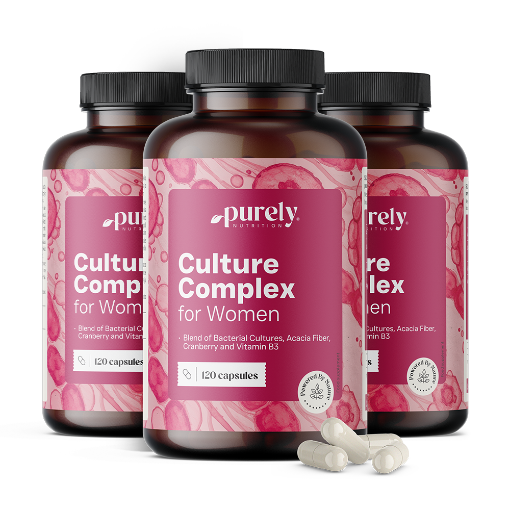 Complejo para mujeres con cultivos microbiológicos.
